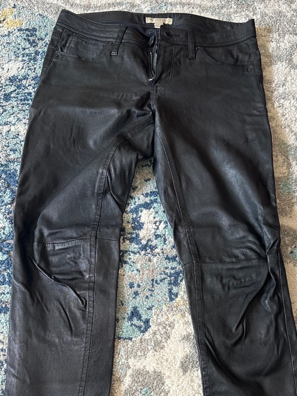 Burberry Brit Black Leather Pants